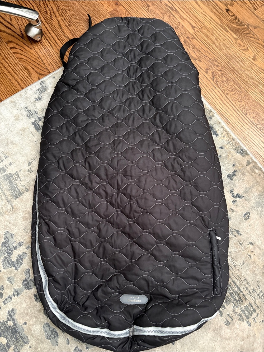 JJ Cole Bundleme Quilted Black Baby Stroller Cover